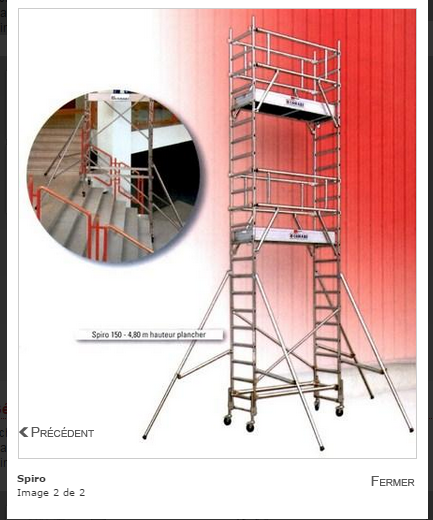 Louer un échafaudage roulant en aquitaine 
